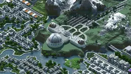 دانلود مپ شهر Matt's MineCity ماینکرفت | نقش‌آفرینی مدرن و زیبا — تصویر 2