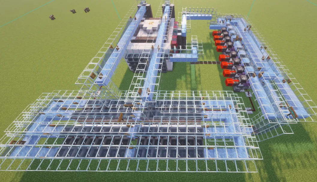 دانلود شماتیک فارم تبدیل کابل استون به ماس ماینکرفت (Cobblestone to Moss Farm)
